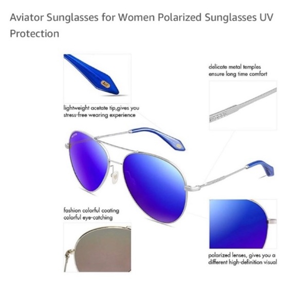 Host Pick  Vegoos Pink Polarized Mirrored Sunglasses - Picture 8 of 14